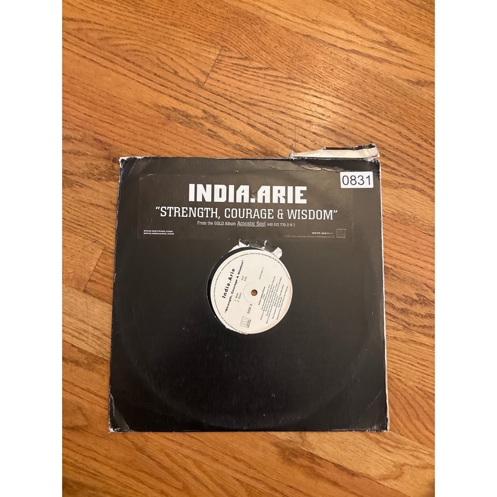 India.Arie Strength Courage & Wisdom 12" Vinyl Single 2001 Motown Black Fair